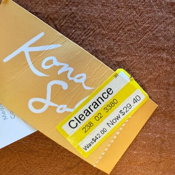 Kona Sol Crinkle Ribbed Scoop Tie Back Swimsuit in Burgundy Red Size Medium NWT - Picture 12 of 12